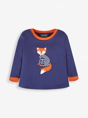 Pijama de punto con estampado de zorro de JoJo Maman Bébé - Imagen 4 de 6