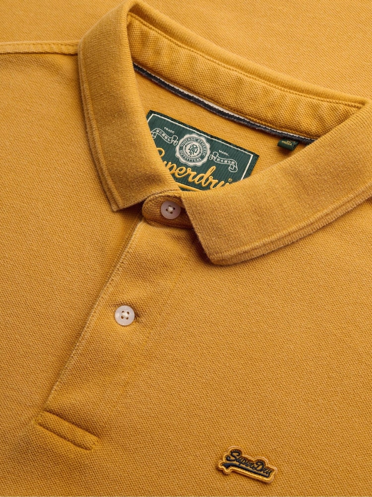 Amarillo - Polo de piqué clásico de Superdry - Imagen 6 de 6