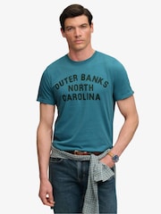 Blå - Superdry Outdoor Type T-skjorte - Bilde 1 av 6
