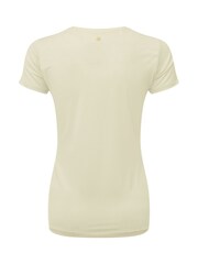 Ronhill Womens Cream Tech Short Sleeve Running T-Shirt - Image 4 of 4