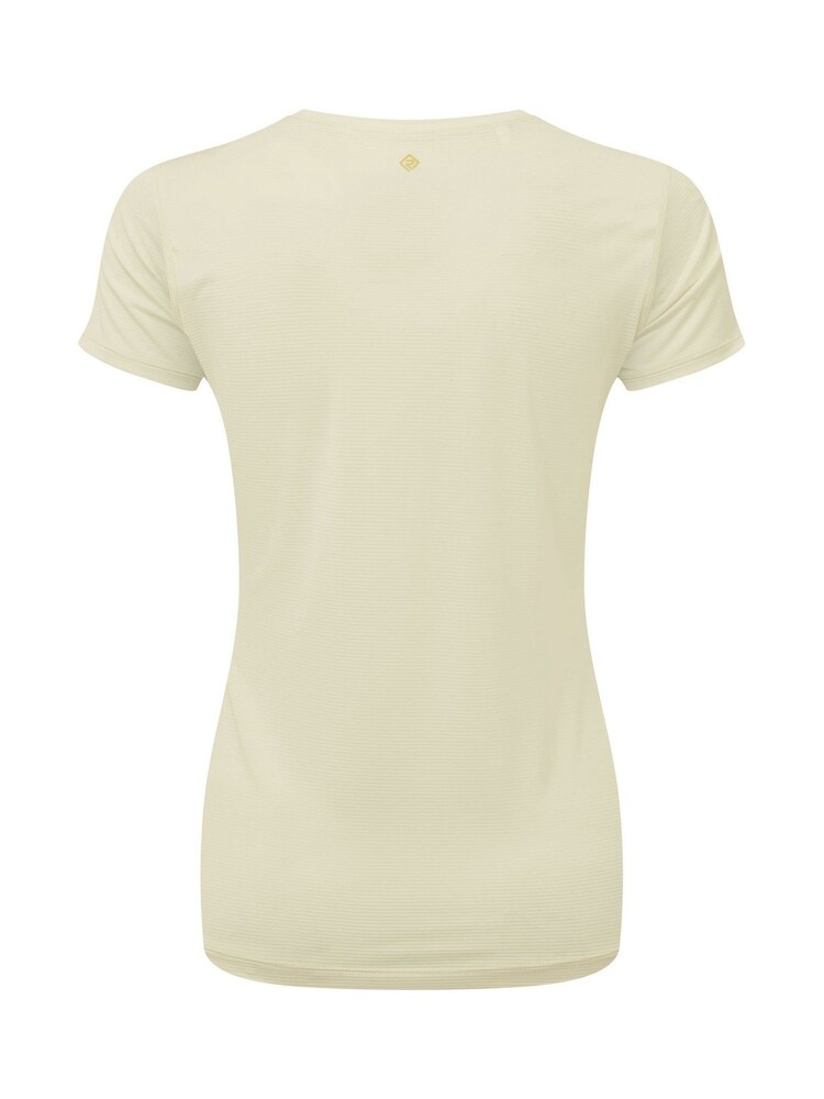Ronhill Womens Cream Tech Short Sleeve Running T-Shirt - Image 4 of 4