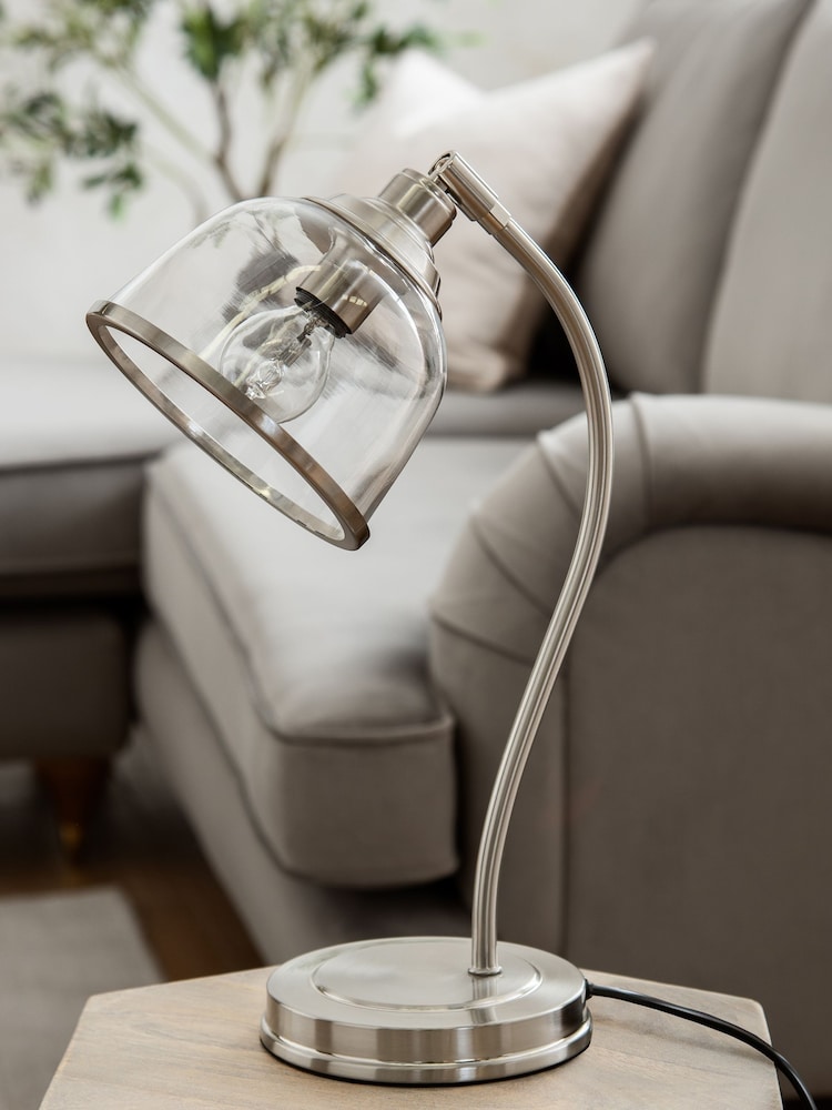 Brushed Chrome Gloucester Brushed Chrome Desk Lamp - Image 2 of 6