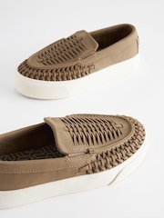 Neutral Woven Loafers - Image 6 of 6