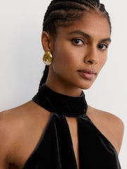 Reiss Black Jodie Petite Jumpsuit - Image 4 of 9