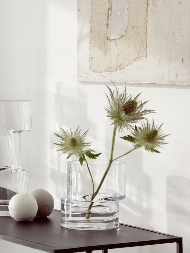 LSA International Silver Tier Lantern Vase H135cm - Image 1 of 4 LSA International Silver Tier Lantern Vase H135cm - Image 1 of 4