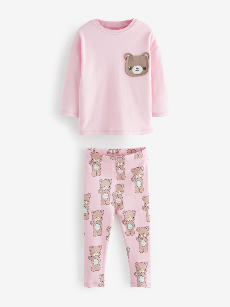 Pastel Character Legging Pyjamas 3 Pack (9mths-10yrs) - Image 7 of 12