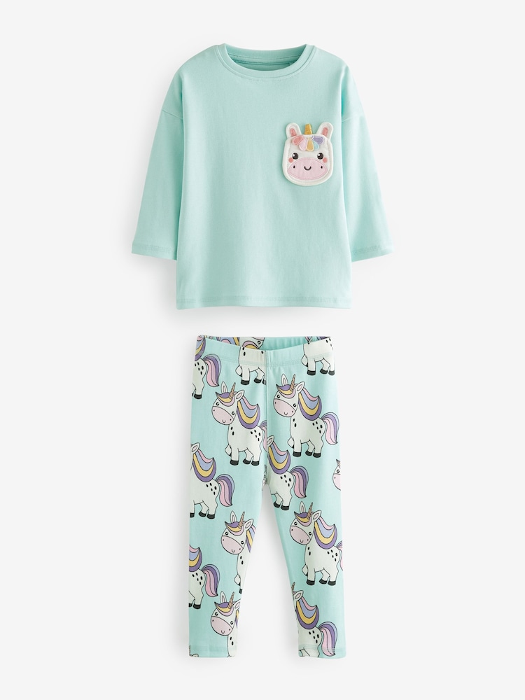 Pastel Character Legging Pyjamas 3 Pack (9mths-10yrs) - Image 8 of 12