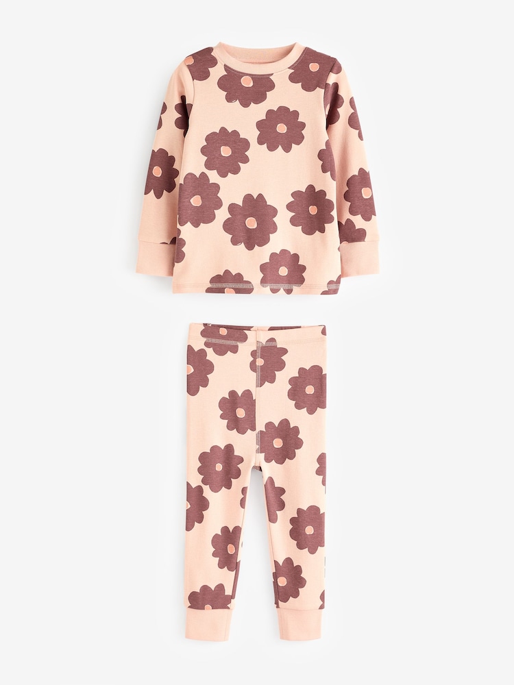 Neutral/Yellow 3 Pack 100% Cotton Snuggle Pyjamas (9mths-12yrs) - Image 5 of 8