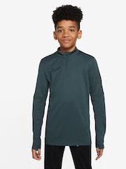 Dunkelgrün - Nike Dri-FIT Academy Trainingsoberteil mit kurzem Reißverschluss - Bild 1 von 3