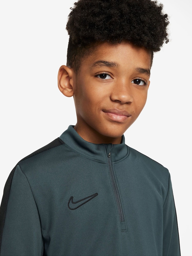 Dunkelgrün - Nike Dri-FIT Academy Trainingsoberteil mit kurzem Reißverschluss - Bild 3 von 3