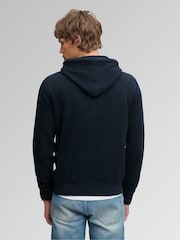 Superdry Blue SD&Co Washed Embroidered Relaxed Hoodie - Image 3 of 6
