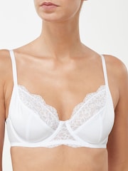 Black/White 2 Pack Floral Print Non Pad Full Cup Bra - Image 5 of 10