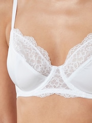 Black/White 2 Pack Floral Print Non Pad Full Cup Bra - Image 7 of 10