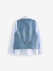 Cham Denim Blue Waistcoat Set (12mths-16yrs) - Image 2 of 5