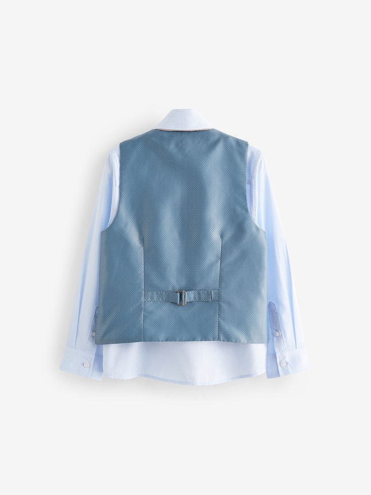 Cham Denim Blue Waistcoat Set (12mths-16yrs) - Image 2 of 5