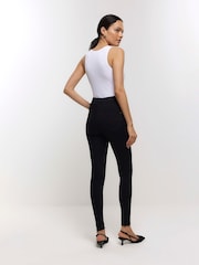 River Island Black Mid Rise Skinny Bum Sculpt Jeans - Image 3 of 8