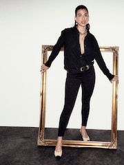 River Island Black Mid Rise Skinny Bum Sculpt Jeans - Image 5 of 8