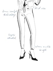 River Island Black Mid Rise Skinny Bum Sculpt Jeans - Image 8 of 8