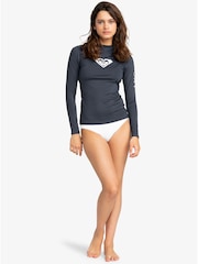Roxy Blue Whole Hearted Long Sleeved Rash Vest - Image 2 of 5