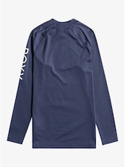 Roxy Blue Whole Hearted Long Sleeved Rash Vest - Image 5 of 5