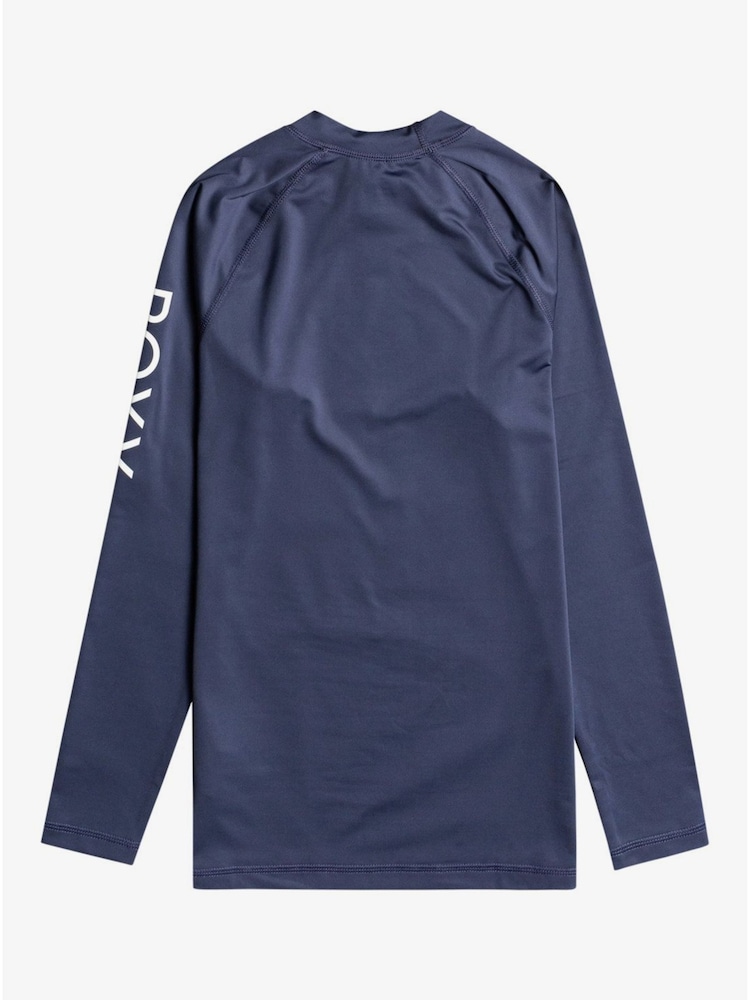 Roxy Blue Whole Hearted Long Sleeved Rash Vest - Image 5 of 5