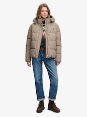 Superdry Brown Premium Puffer Jacket - Image 4 of 8