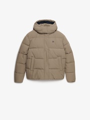 Superdry Brown Premium Puffer Jacket - Image 7 of 8