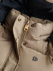 Superdry Brown Premium Puffer Jacket - Image 8 of 8