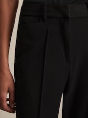 Reiss Black Gabi Petite Flared Suit Trousers - Image 3 of 8