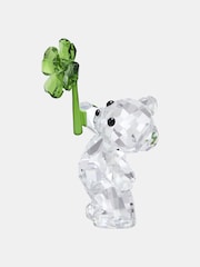 Swarovski White Crysal Bear with Four Leaf Clover Ornament - Image 4 of 7