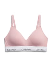 Calvin Klein Pink Maternity Lightly Lined Triangle Bralette - Icon Cotton Modal - Image 4 of 4
