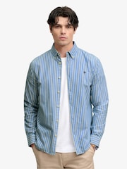 Light Blue Stripes - Cămașă cu mânecă lungă Superdry Preppy Oxford - Imaginea 1 din 6