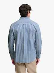 Light Blue Stripes - Cămașă cu mânecă lungă Superdry Preppy Oxford - Imaginea 2 din 6