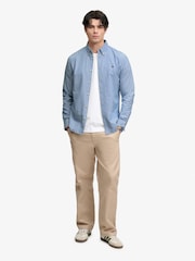 Light Blue Stripes - Cămașă cu mânecă lungă Superdry Preppy Oxford - Imaginea 3 din 6