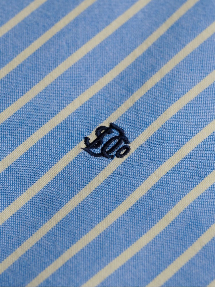 Light Blue Stripes - Cămașă cu mânecă lungă Superdry Preppy Oxford - Imaginea 6 din 6