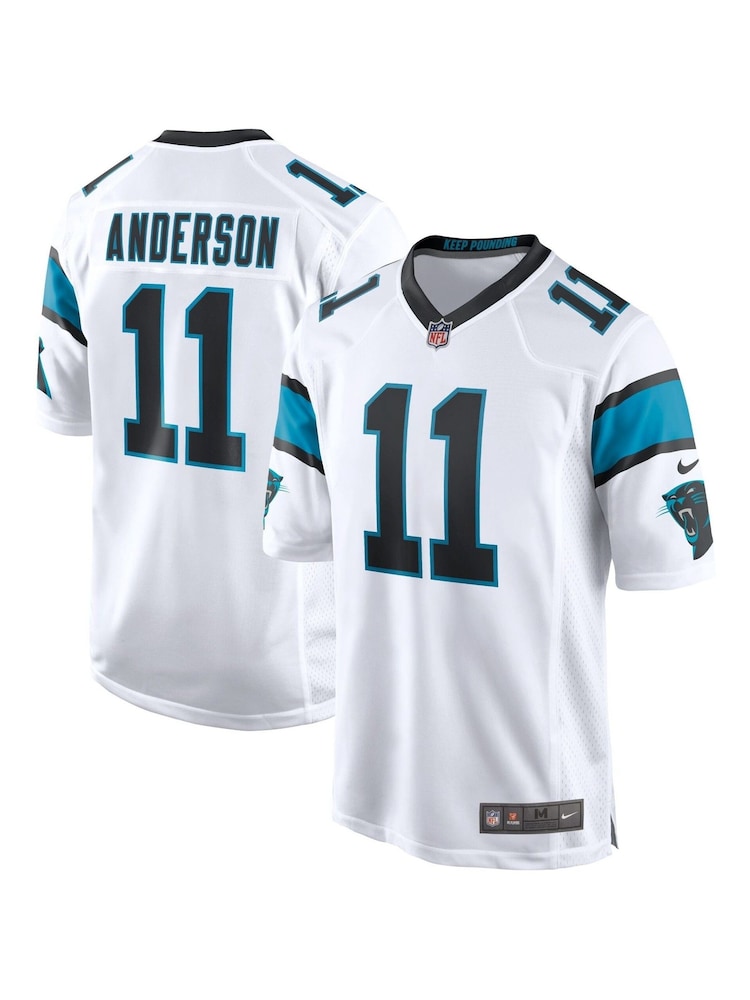 Fanatics Carolina Panthers Game Road White Jersey - Robbie Anderson Youth - Image 1 of 1 Fanatics Carolina Panthers Game Road White Jersey - Robbie Anderson Youth - Image 1 of 1