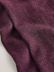 Burgundy Red Modal Blend Knee High Socks 2 Pack - Image 5 of 5