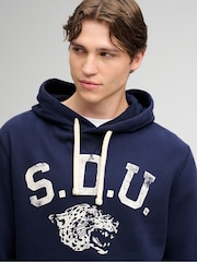 Blå - Superdry Athletic Essentials-hettegenser - Bilde 4 av 5