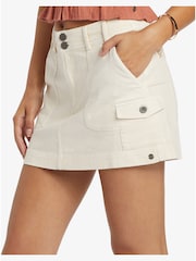 Roxy Cream Cotton Mini Skirt - Image 5 of 8