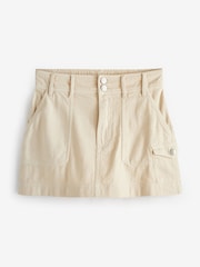 Roxy Cream Cotton Mini Skirt - Image 8 of 8