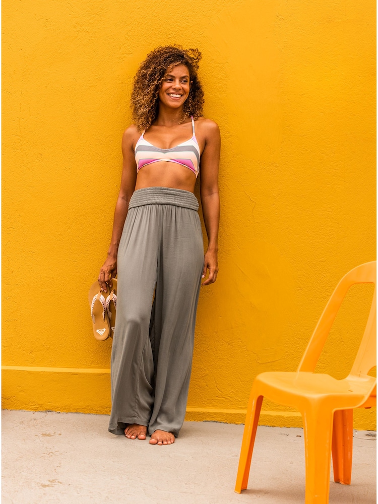 Roxy Green Multi Vista Stripe Bikini Top - Image 2 of 9 Roxy Green Multi Vista Stripe Bikini Top - Image 2 of 9