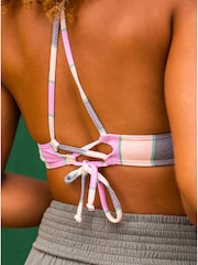 Roxy Green Multi Vista Stripe Bikini Top - Image 3 of 9
