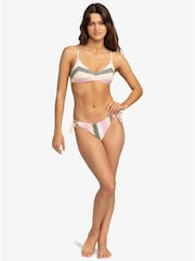 Roxy Green Multi Vista Stripe Bikini Top - Image 8 of 9