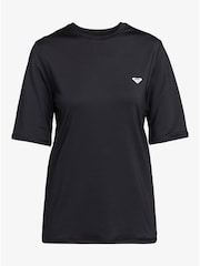 Roxy Black Wave Relaxed Fit Rash Vest - Image 10 of 11