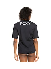 Roxy Black Wave Relaxed Fit Rash Vest - Image 2 of 11