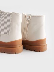 Bone White Chunky Sole Chelsea Boots - Image 2 of 6