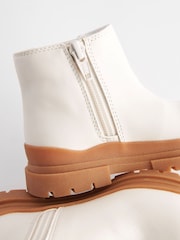 Bone White Chunky Sole Chelsea Boots - Image 4 of 6