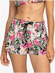 Roxy Pink Palm Print Board Shorts - Image 1 of 5