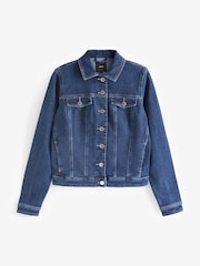 Dark Blue Fuller Bust Denim Jacket - Image 5 of 6