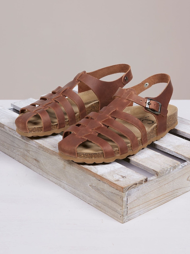 Celtic & Co. Fishermans Brown Sandals - Image 7 of 7